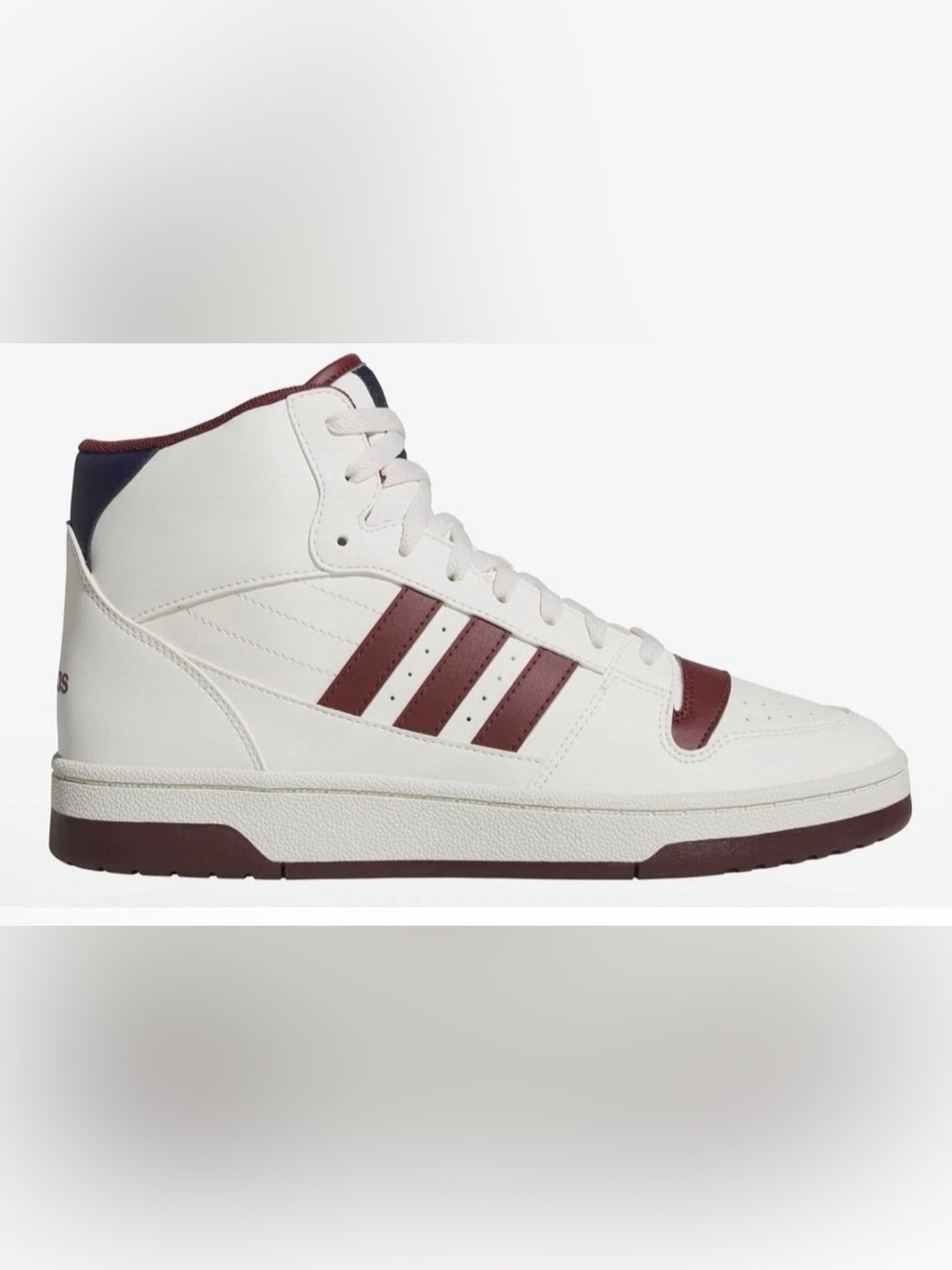 Adidas Forum Break Start Mid White Cream Maroon Lace Up Shoes JR1453 Men's 9